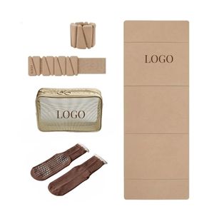 Set de Accesorios de Pilates: Mancuernas de Silicona, Pesas de Tobillo, Anillo de Pilates Marrón Chocolate, Kit de Pilates Power para Mujer - Product Image 2