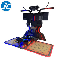 Simulador de Juego de Combate en Realidad Virtual 9D con Estructura de Aluminio y Metal para Uso en Interiores/Exteriores para Centros Comerciales