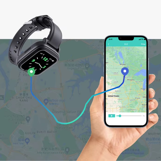 4G GPS Tracker Watch for Children - Remote Monitoring, SOS Alarm & App Control