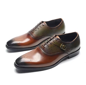 Chaussures Oxford en cuir véritable faites à la main pour hommes, imperméables, antidérapantes, légères, chaussures de travail de bureau à enfiler, couleur evergreen - Product Image 5