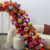 Nouvelle Guirlande de Roses Artificielles Réalistes en Soie Faites à la Main 2026 pour Mariages, Pâques, Noël – Décorations de Table Couleurs Personnalisables