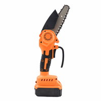 Mini tronçonneuse électrique industrielle de 6 pouces, moteur sans balais, batterie lithium-ion, scie à bois portative pour la coupe du bois
