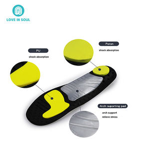 Alivio del dolor Hombres Ortesis <span class=keywords><strong>en</strong></span> zapatos Plantilla Arco Soporte Trabajo Bota Insertos Pies planos Mujeres Talón Espuela Almohadilla ortopédica para pronación - Product Image 6