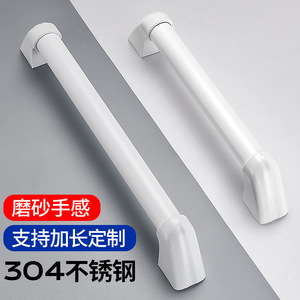 ราวจับยี่เจีย ขนาด 30 40 50 60 70 ซม. สีขาว สแตนเลสกันลื่น ราวจับนิรภัยในห้องน้ำสำหรับผู้สูงอายุ ใช้เป็นที่พยุงในห้องน้ำ - Product Image 3