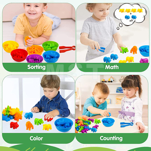 Bộ Cảm Giác Montessori Cho Trẻ Tập Đi Đồ Chơi Hoạt Động Giáo Dục Học Tập Mầm Non Đồ Chơi Đếm Động Vật Trò Chơi Phù Hợp - Product Image 4