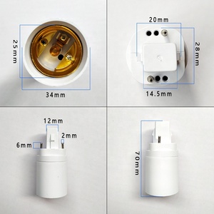 Chuyển đổi <span class=keywords><strong>G24</strong></span> để E27 Adapter PBT Đèn chủ ổ cắm - Product Image 4