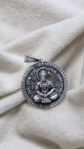 Argent pur Design classique en argent sterling 925 Lord Bajrang Bali Pendentif Protection Amulette Poinçonné - Product Image 5