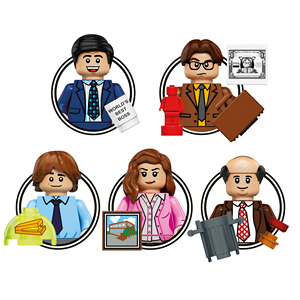 MB1013-MB1018 The Office Prison <span class=keywords><strong>Mike</strong></span> David Brent, Bloques <span class=keywords><strong>de</strong></span> Construcción en Miniatura, Figuras <span class=keywords><strong>de</strong></span> Juguete - Product Image 3