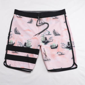 OEM Custom Logo <b>Men's</b> Swim <b>Trunks</b> Quick Dry Surf Board Shorts With Pockets Fashion Beach Shorts - Product Image 3