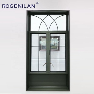 Fenêtre à battant extérieure Rogenilan Villa en aluminium à double vitrage, design grille, vitrage Low-E - Product Image 1