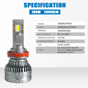 Bombilla de Faro LED H7 Súper Brillante 600W 90000lm 6500K Canbus Focos para Coche Hb3 Hb4 9005 9006 Led H1 H4 H11 H1 Luces LED para Coches - Product Image 5