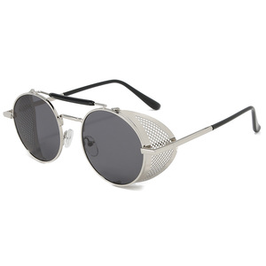 Nouvelles Lunettes de Soleil Métalliques Steampunk Tendance Feihong FH5066247 Unisexe, Verres Acryliques UV400 Créatifs Style Punk, Monture Latérale en Maille, Lunettes Vantage - Product Image 4