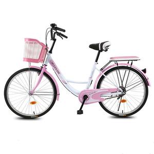 <span class=keywords><strong>Bicicleta</strong></span> Urbana Híbrida para Mujer, Talla <span class=keywords><strong>28</strong></span>, <span class=keywords><strong>28</strong></span> Pulgadas, Una Velocidad, con Canasta, Cuadro de Acero Resistente a Impactos, Capacidad de Carga de 120 kg, Estilo Vintage - Product Image 2