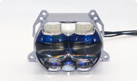 Exclusif pour la vente transfrontalière : Phares LED à double lentille Dragon Ball de 3 pouces pour voiture - Lumière directe puissante et focalisée