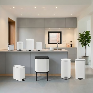 Factory Direct Sleek Stainless Steel Step Trash Can 6L-30L <strong>Pedal</strong> Rubbish <strong>Bin</strong> 90&deg; Stay Open Lid <strong>Dual</strong> <strong>Bin</strong> Modern Dustbin Kitchen - Product Image 6