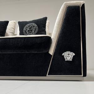 China tela decoración del hogar <span class=keywords><strong>muebles</strong></span> sofá conjuntos sala de estar terciopelo diseñador hogar marca sofá de lujo - Product Image 2