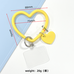 Nouvelle mode Anti-perte téléphone portable Bracelet en silicone Silicone souple suspendu <span class=keywords><strong>cordon</strong></span> anneau porte-clés lanière pour un usage quotidien - Product Image 4