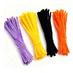 Matériel d'art DIY fait main : Nettoyants pour tuyaux en chenille 8mm x 30cm, couleur personnalisée, pour projets créatifs éducatifs pour enfants - Product Image 3