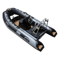 Zhenbo Ce certifié 5 personnes fibre de verre coque nervure 340 électrique gonflable en caoutchouc pêche nervure bateau pour l'océan avec moteur