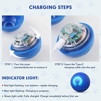 Balle intelligente automatique roulante Beke Modèle 036 - Jouet interactif électrique pour l'entraînement des chiens et des chats, simple, à mouvement autonome pour l'intérieur