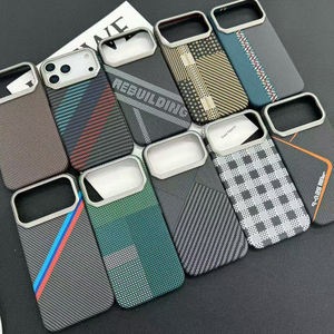 JOYPORODO <span class=keywords><strong>Coque</strong></span> de Luxe en Fibre d'Aramide Anti-Choc pour <span class=keywords><strong>iPhone</strong></span> 17 <span class=keywords><strong>Pro</strong></span> Max Air Mobile Chine Étui de Téléphone - Product Image 2