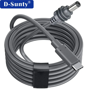 Câble d'alimentation USB-C vers DC 100W PD, cordon de charge 20V5A, 8 conducteurs en cuivre nu 24AWG 26AWG, PVC étanche gris, 2M 3M 5M - Product Image 3