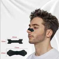 Bandes nasales noires Jiebao pour la respiration |   Bandelettes nasales anti-ronflement en tissu non tissé pour usage domestique, améliorant le flux d'air et la ventilation