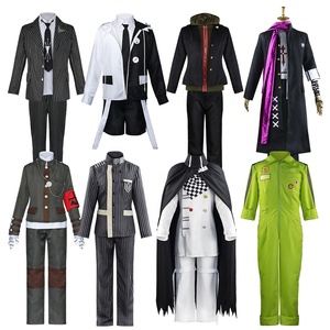 Costume de cosplay Anime <span class=keywords><strong>Danganronpa</strong></span> V3 Shuichi Saihara Kokichi Ouma, uniforme scolaire, perruque, chapeau, tenue, costume d'Halloween - Product Image 1
