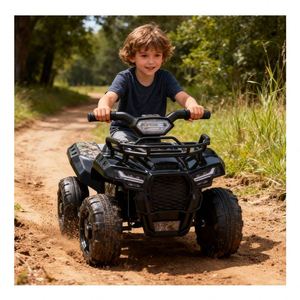 Voiture électrique 2025 pour enfants, véhicule jouet à batterie avec lumières LED, musique, télécommande et conception sécurisée - Product Image 3