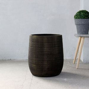 Macetas de Jardín Ovaladas de Hormigón de Gran Tamaño, Macetas para Plantas de Interior y Exterior - Product Image 3