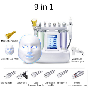 Máquina Facial 9 en 1 de Hidrodermoabrasión con Oxígeno, Peeling Acuático, Microdermoabrasión, Hidratación y Oxigenación - Product Image 2