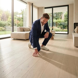 <span class=keywords><strong>Parquet</strong></span> en bois d'ingénierie multicouche de chêne de qualité supérieure, étanche, à clipser, finition mate UV, grade ABCD, en bouleau - Product Image 6