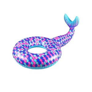 <b>Inflatable</b> Mermaid Swimming Ring 170cm Pink Blue Scales Design For Adults Water Sports Floats - Product Image 4