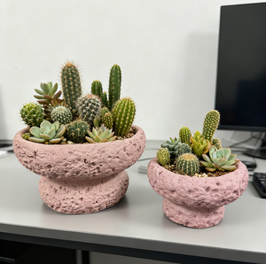 Pots en béton de tailles variées, à double usage, vides, pour plantes succulentes, bougies, spa, décoration intérieure - Product Image 4