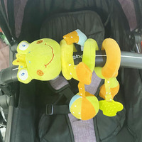 Jouet en peluche en spirale en forme d'ours en matériau doux personnalisé par le fabricant pour poussette de bébé pour la fête des enfants Jouet en peluche animal
