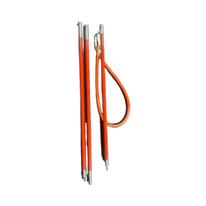 Chasse sous-marine 2m 3 sections Orange fibre de verre pôle <span class=keywords><strong>pointe</strong></span> de lance 5 broches pointu Barb tête paralyseur Handspear Yacht <span class=keywords><strong>bateau</strong></span> matériel - Product Image 1