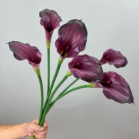 Bunga Calla Lily Lateks Sentuhan Nyata Kelas Atas, Bunga Artifisial untuk Dekorasi Pernikahan