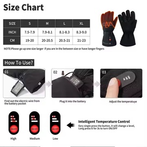 Guantes Calefactables USB al por Mayor, Resistentes al Viento y al Agua para Snowboard y Golf en Invierno, Equipo Deportivo Recargable para Exteriores - Product Image 5