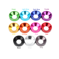Rondelle conique en aluminium anodisé coloré, résistante aux UV et à l'abrasion, M2-M8, pour applications automobiles, drones RC et extérieur