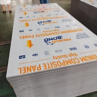 Panneau composite en aluminium ignifuge de 6 mm, revêtement PVDF blanc, ACP pour les extérieurs des bâtiments de bureaux
