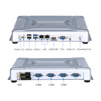 Hot Sale Fanless Embedded Industrial Mini Computer PC I3/I5/I7 CPUs 6*USB 6COM 2*1000M LAN 3-Year Warranty Optional WIFI