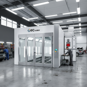 Cabine de <span class=keywords><strong>peinture</strong></span> électrique chauffante OBC 2026, nouveau modèle, avec éclairage latéral LED, unité d'apport d'air avec filtre supérieur pour atelier de <span class=keywords><strong>carrosserie</strong></span> - Product Image 2