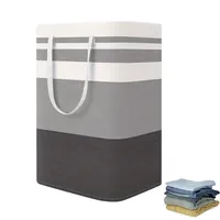 Sac à linge pliable en tissu Oxford 75L, grande capacité, portable, pour usage domestique, rangement de vêtements avec poignées