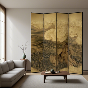 Truyền thống vẽ tay Shan hai Jin lá sơn mài Màn hình Phòng chia cho một phòng trà hoặc nội thất phòng ngủ - Product Image 4