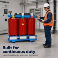 Transformateur triphasé à résine coulée de type sec haute performance et faible perte 630 kVA 10 kV SCB-18, sortie 400 V