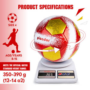 เครื่องยิงลูกฟุต<span class=keywords><strong>บอล</strong></span>แบบธงสเปนงานตามสั่งเย็บเป็นมิตรกับสิ่งแวดล้อม PVC น้ำหนักเบาขนาด4สำหรับการฝึกซ้อมเยาวชนฟุตบอลสำหรับธีม - Product Image 5