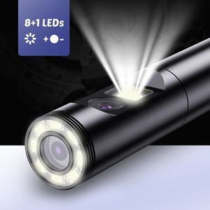 Endoscope industriel P50 avec double caméra 8 mm, écran 4,5 pouces, câble rigide de 10 m, outil d'inspection pour la vérification des tuyaux et des équipements - Product Image 3