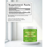 Rosebest Certifié GMP Vente en Gros OEM Marque Privée Saveur Naturelle 450mg Poudre de Citrate de Magnésium Végétalienne Suppléments Alimentaires