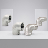 Coude mâle égal forgé en acier inoxydable 304 de haute qualité, 1/2 pouce, DN15, haute pression, plaqué, marque YC, approvisionnement direct usine