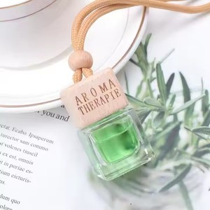 Di lusso portatile Mini appesa legno Cool <span class=keywords><strong>auto</strong></span> profumo deodorante per ambienti in stile moderno di vendita calda vetro flaconcino liquido deodorante per ambienti - Product Image 5